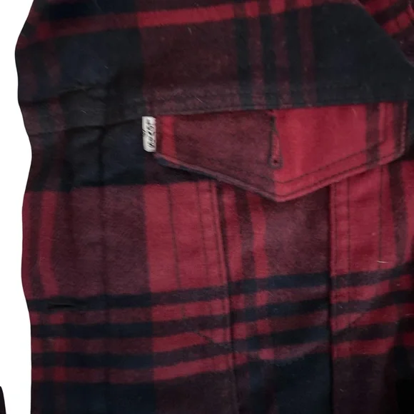 Signature by Levi Strauss  Sherpa Plaid Truck Driver Jacket Men’s Size XXL - Picture 6 of 9